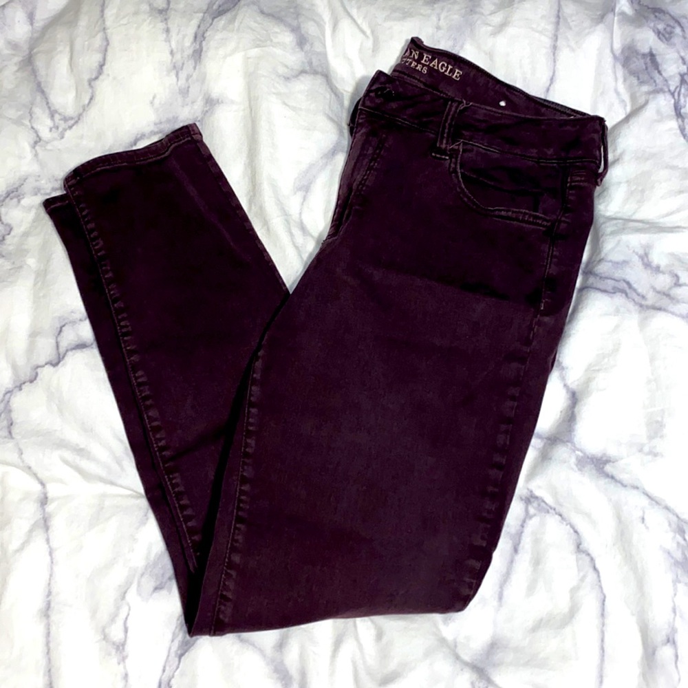 American Eagle Deep Purple Jeans